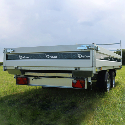 REM TRI-BENNE  "PW36"   360X180X35(INT)  2ES ELEC + PNEUS TAILLE BASSE+PLANCHER TOLE + PORTE ECHEL + 8XANN ARRI + LOGEMENT DE RAMPES  PTC:2700/2800/2900/3000/3100/3200/3300/3400/3500KG   (mai 2024)