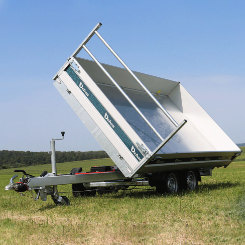 REM TRI-BENNE  "PW36"   360X180X35(INT)  2ES ELEC + PNEUS TAILLE BASSE+PLANCHER TOLE + PORTE ECHEL + 8XANN ARRI + LOGEMENT DE RAMPES  PTC:2700/2800/2900/3000/3100/3200/3300/3400/3500KG   (mai 2024)