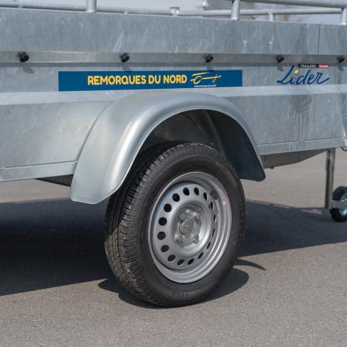 REMORQUE  ROBUST 40393 dim 253X134x(40+10)  1ES  PTC:500KG  LSD1  SANS FREIN   (JUILLET 2025)