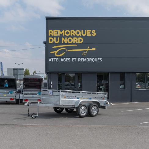 REMORQUE  ROBUST "39394"  253X134x(40+10)  2ES  PTC:500KG    LSD1 POSSIBLE:600/650/750KG SANS FREIN   (JAN 23)     