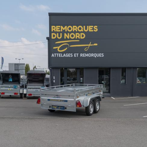 REMORQUE  ROBUST "39394"  253X134x(40+10)  2ES  PTC:500KG    LSD1 POSSIBLE:600/650/750KG SANS FREIN   (JAN 23)     