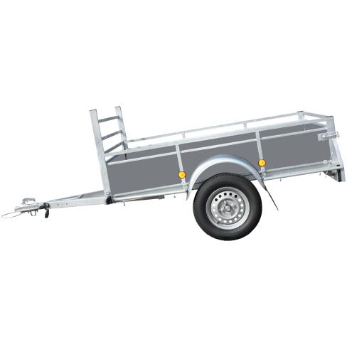 REMORQUE TYPE:R201G   200x130x38   PTC:500KG     GRISE   (JANV 23)   RSD1