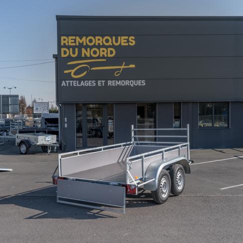 REMORQUE TYPE:R252G  BOIS GRIS   254X130X38     PTC:750KG  "SANS FREIN"   (JANV 23)   RSD2