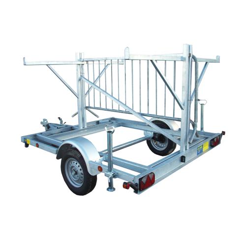 REMORQUE CHASSIS "R"  220 X 200 PORTE 24 X BARRIERES (+ OU - SELON MODELES)  PTC 500 KG -  PV 215KG (FEV 2024)