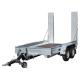 PORTE ENGIN HUBIERE SERIE TPF - PTC 2500 KG - DIM:3,06x1,70 - 2 ES - TIMON BASIC REGLABLE AVEC ANNEAU  (03/25)