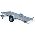 NEW REMORQUE PLATEAU ROBUST 40386  350X180 + HAYON 20CM  BASC VERIN GAZ   1ES   PTC:1300/1100/1200/1300/1400/1600KG    (MARS 23)     