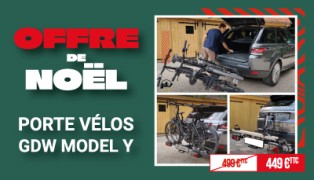 Idée cadeau pour noël : offre spéciale sur notre porte vélos GDW MODEL Y
