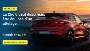 La Renault Clio 6 est désormais équipée chez Remorques du Nord !