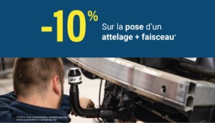 Offre Spéciale : Profitez de 10% de remise sur l'installation d'un attelage chez Remorques du Nord !