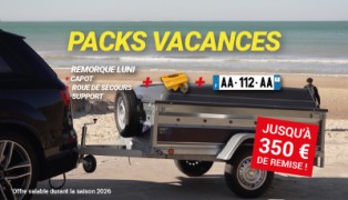 🌴 Packs vacances remorque : partez équipé sans compromis