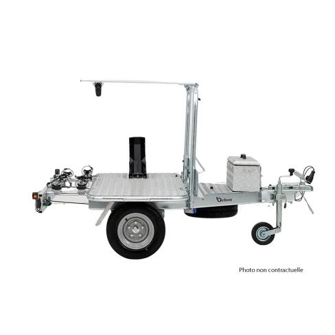Remorque porte-moto transversale pour camping-car Roadster Camp