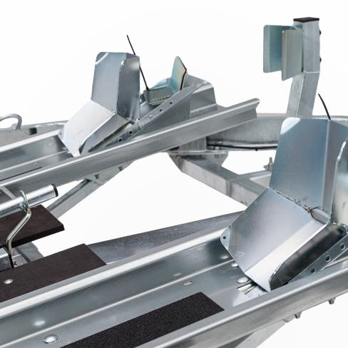 REMORQUE PORTE-MOTO  2 RAILS  2 MOTOS  TYPE:KXL  "FREINE"  1300KG   CU : 945 kg    (2025)