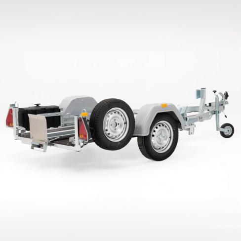 REMORQUE PORTE-MOTO  2 RAILS  2 MOTOS  TYPE:KXL  "FREINE"  1300KG   CU : 945 kg    (2025)