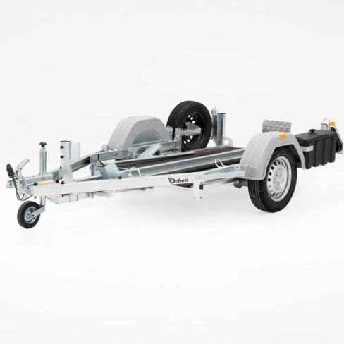 REMORQUE PORTE-MOTO  2 RAILS  2 MOTOS  TYPE:KXL  "FREINE"  1300KG   CU : 945 kg    (2025)