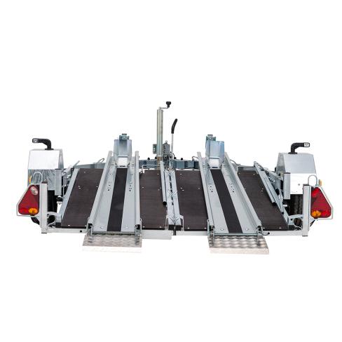 REMORQUE PORTE-MOTO  2 RAILS  2 MOTOS  TYPE:KXL  "FREINE"  1300KG   CU : 945 kg    (2025)