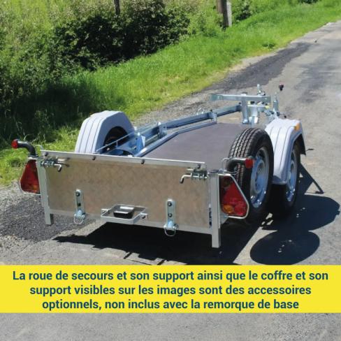 PLATEAU KXL-MP3 1 ES PTC 500KG NON FREIN +RAMP ALU (2025)