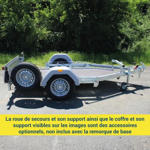 PLATEAU KXL-MP3 1 ES PTC 500KG NON FREIN +RAMP ALU (2025)