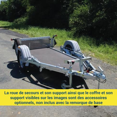 PLATEAU KXL-MP3 1 ES PTC 500KG NON FREIN +RAMP ALU (2025)