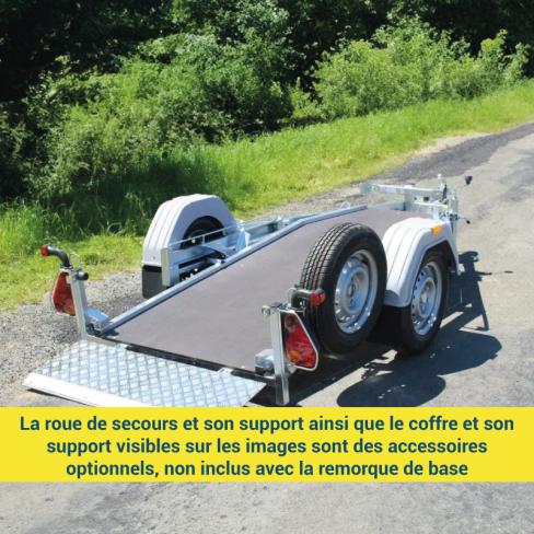 PLATEAU KXL-MP3 1 ES PTC 500KG NON FREIN +RAMP ALU (2025)