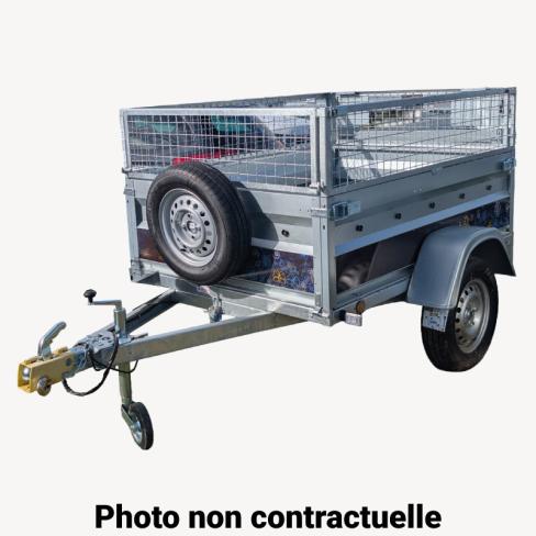 Pack Ridelles Grillagées remorque LUNI 233 freinée Lider