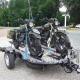 Pack remorque porte-moto abaissable et pliable Cochet duo avec accessoires