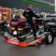 Remorque porte-moto abaissable et pliable orange PTC600kg Cochet