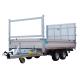 Remorque multifonctionnelle Benne et plateau basculant -2 Essieux de 1350 KG- 309x183 - PTC - 2700 KG - CU 1840 KG-Roues 195/60R12