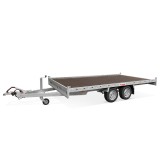 PORTE VOITURE TYPE: MSX2700 405X200 2ES RI PLANCHER EN MULTIPLEX RAMPES ACIER:2,50M (SANS TREUIL ET SUPPORT) PTC:2700KG TOUS LES 100KG (2024)