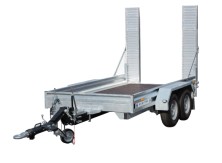 PORTE ENGIN HUBIERE SERIE TPF - PTC 2500 KG - DIM:2,56x1,40 - 2 ES - TIMON BASIC REGLABLE AVEC ANNEAU  (03/25)