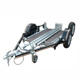 REMORQUE PORTE-MOTO  1 RAIL AVEC BLOC ROUE ET RAIL LARGE TYPE:KXL175    PTC:650KG     MSD1    (FEV 2024)