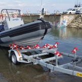 Remorque simple essieu pour bateaux à moteur Mecanorem PTC1300kg