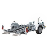 REMORQUE PORTE-MOTO  2 RAILS  2 MOTOS  TYPE:KXL  "FREINE"  1300KG   CU : 945 kg    (2025)