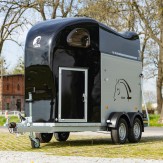 Van Gold One Aluline Noir Avec Compartiment Sellerie Cheval Liberté